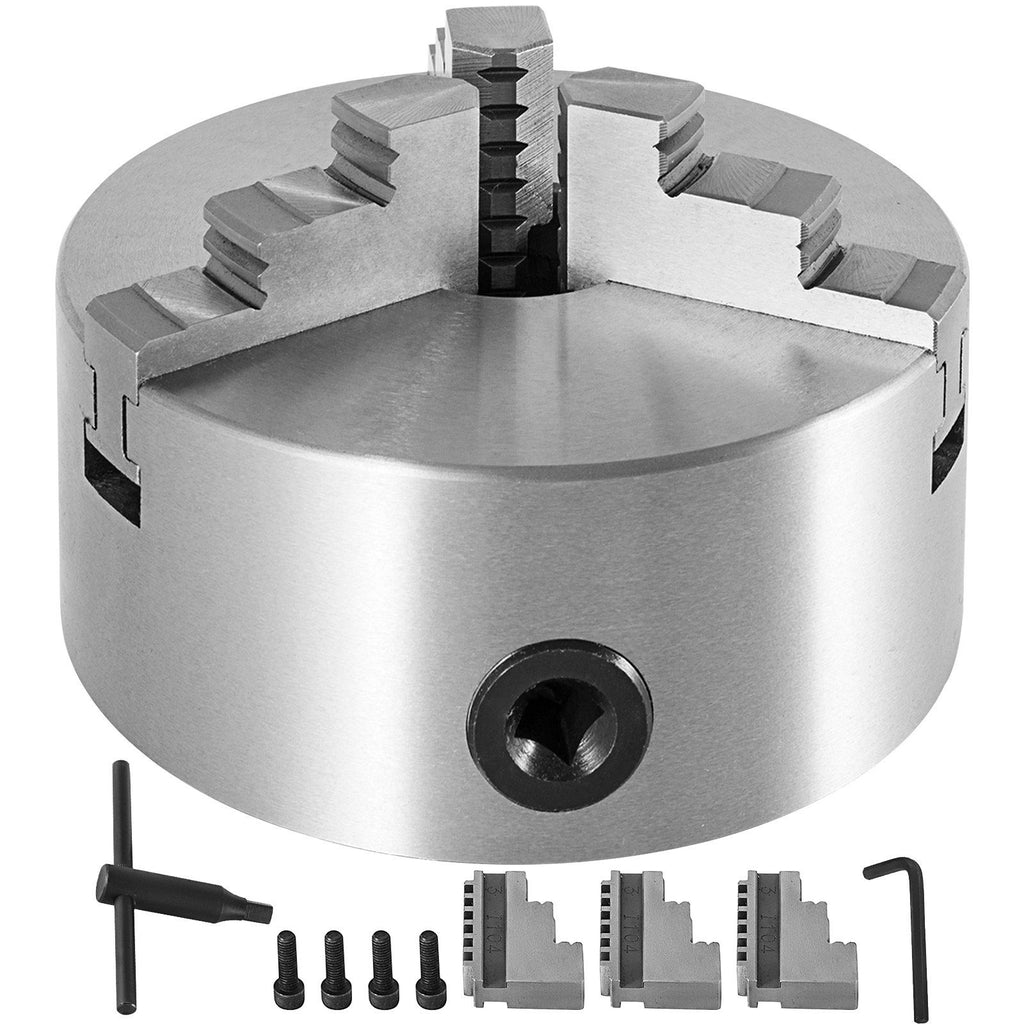 3 Jaw 8'' K11-200 Lathe Chuck Self Centering Reversible Hardened Steel 200mm
