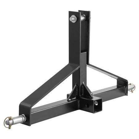 3 Point Trailer Hitch with 2 in Receiver, 3pt Quick Hitch Attachment for Category 1 Tractor, 3000lbs Capacity, Tow Drawbar Adapter, Compatible with Kubota, Mahindra, Ford, Yanmar, John Deere