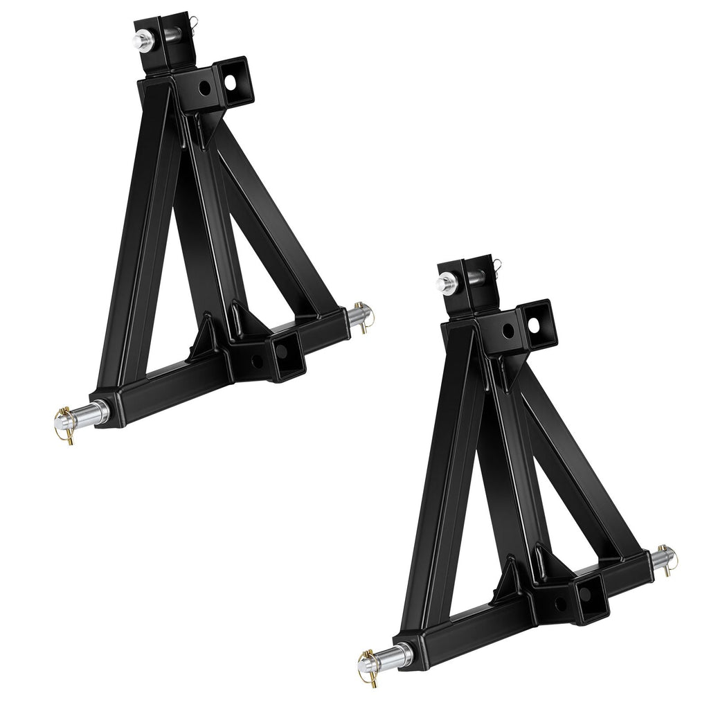 3 Point Trailer Hitch with 2" Receiver, 3 Pt Quick Hitch Attachment, Tractor Tow Drawbar Adapter, Compatible with Category 1, Kubota, Mahindra, Ford, Yanmar, John Deere, Massey Ferguson, Tractor