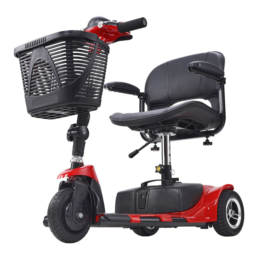 3 Wheel Folding Mobility Scooter for Adults & Seniors, Heavy-Duty Electric Powered Mobility Scooter & 12 Mile Long Range, All Terrain Travel Wheelchair with 9° Climbing Capacity, 265lb Capacity