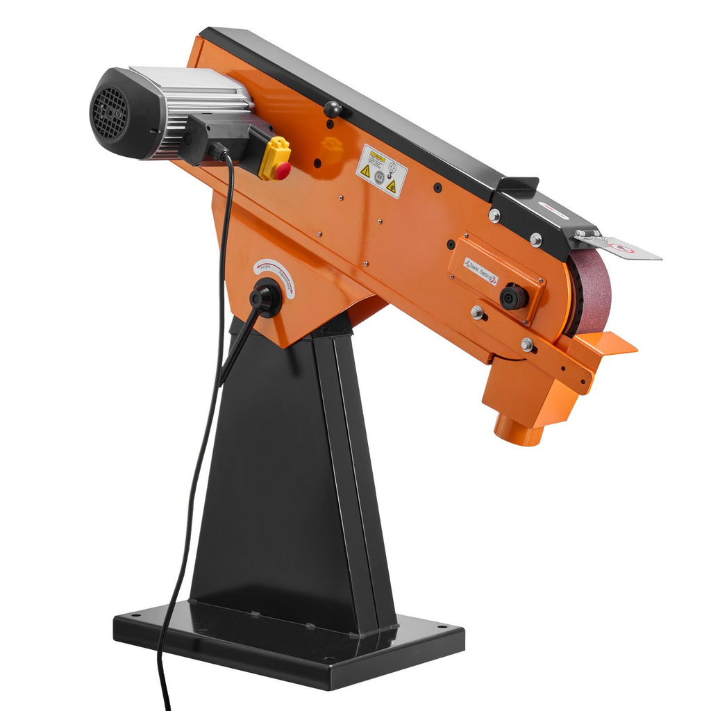 3" x 79" Belt Grinder Sander, 2200W 1000RPM Industrial-Grade Grinding Sanding Machine with 0° - 45° Adjustable Angle & Dust Collection Port for Professional Woodworking Metalworking, 230V