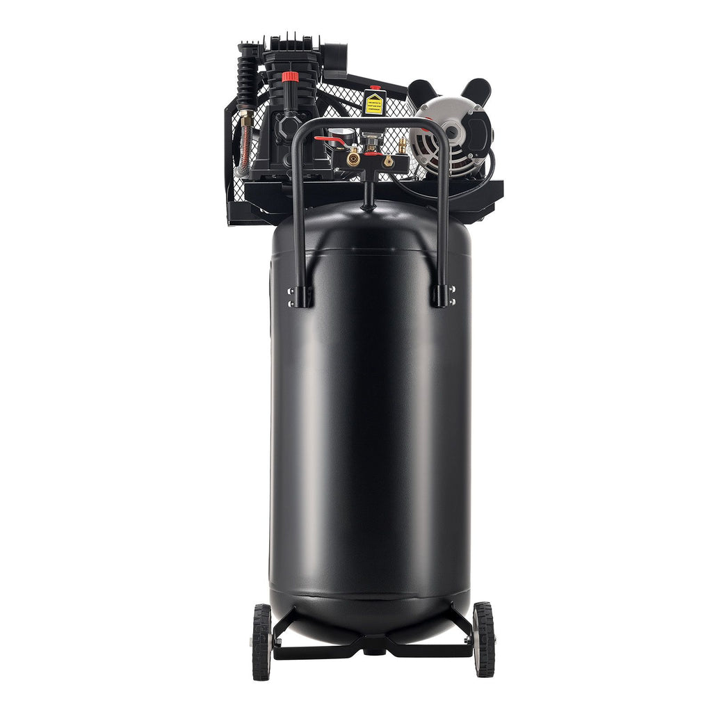 30-Gallon Air Compressor, 2HP 5.3SCFM at 90PSI, Max 125PSI Pressure Oil-Lubricated Air Compressor Tank, Portable on Wheels for Auto Repair, Tire Inflation, Spray Painting, Woodwork Nailing, 120V