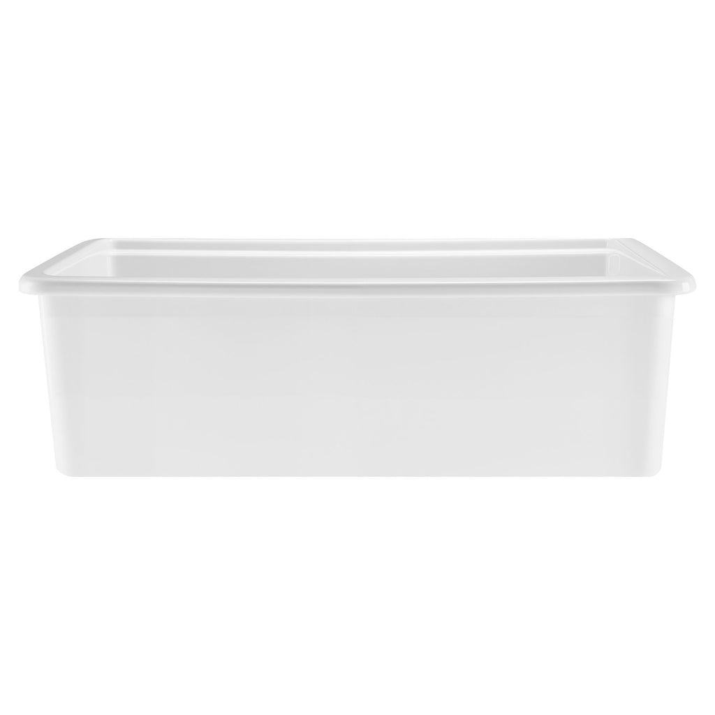 33x19 inch Farmhouse Sink, White Sink Workstation, Fireclay Topmount Undermount Basin, Drop-In Single Bowl Basin with Multiple Accessories, Large Capacity Household Dishwasher Sinks for Kitchen