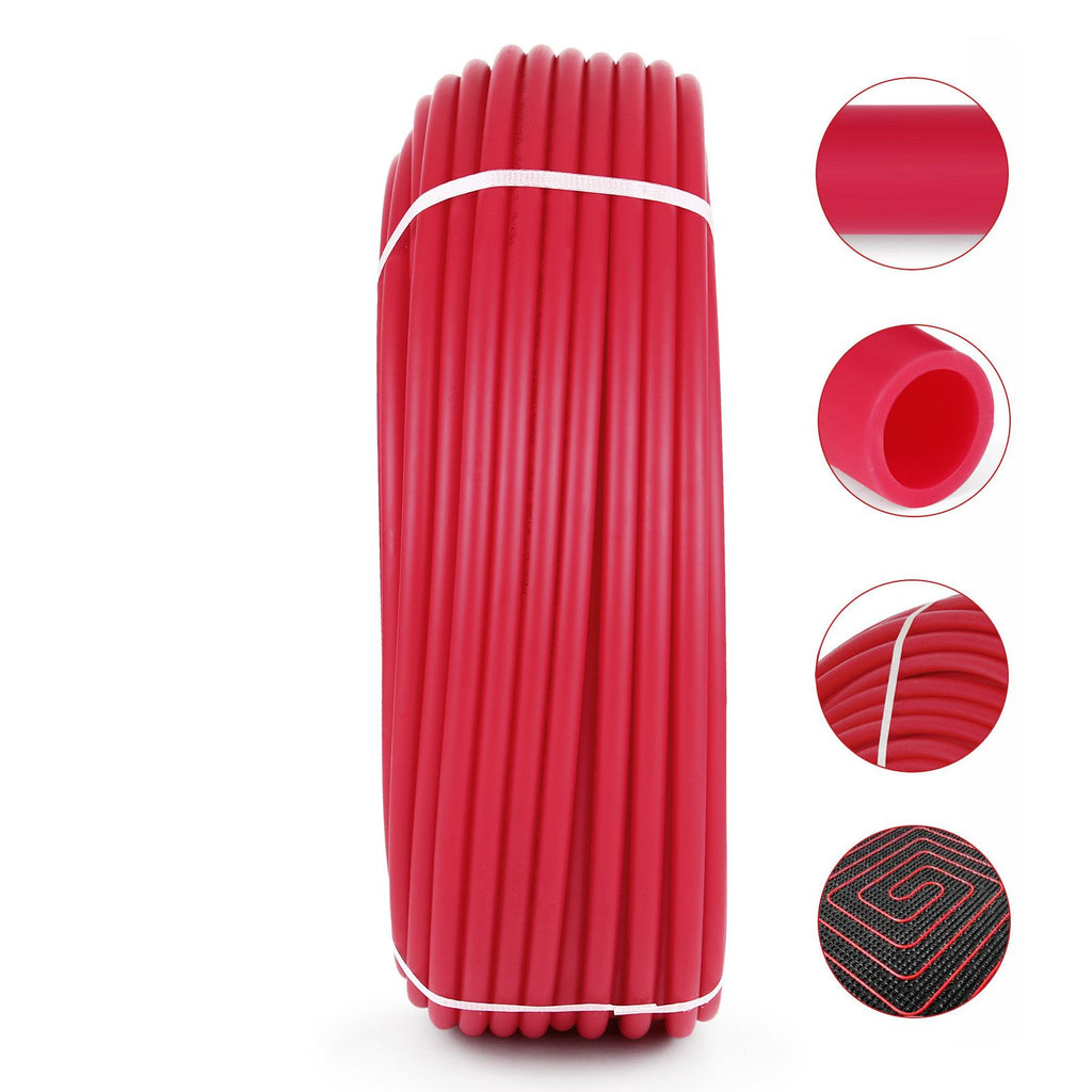 3/4" X 300Ft PEX Tubing Pex-B Red Hydronic Radiant Floor Heat Heating System Pex Pipe Pex Tube (3/4" , 300Ft/Red)