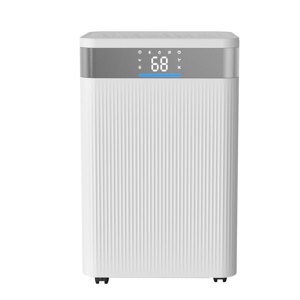 35 Pints Dehumidifier for Home & Basement, Drain Hose for Commercial & Industrial Use, Smart Humidity Control, Low Noise for Large Rooms, Warehouses, Bedrooms & Storage, Large Coverage,White