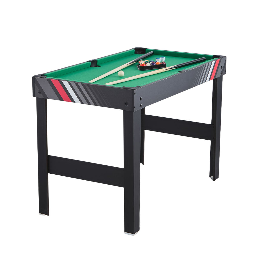 4-in-1 Combo Game Table Set, 48" Air Hockey Table, Multi Combination Table with Air Hockey, Pool Billiard, Foosball, Ping Pong, Pushers & Pucks, Sports Arcade Table for Family Game Room Office