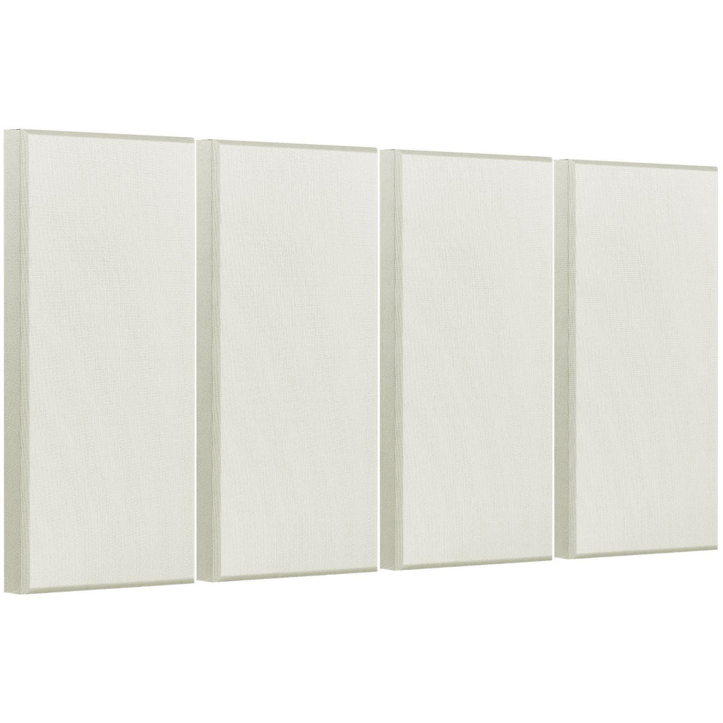 4 PCS Acoustic Panels, 2 inch Thick 23.6 x 11.8 inch Fiberglass Sound Absorbing Panels, Self-adhesive Soundproof Wall Boards, for Studios, Office, Home Theater,Meeting Room, Beige