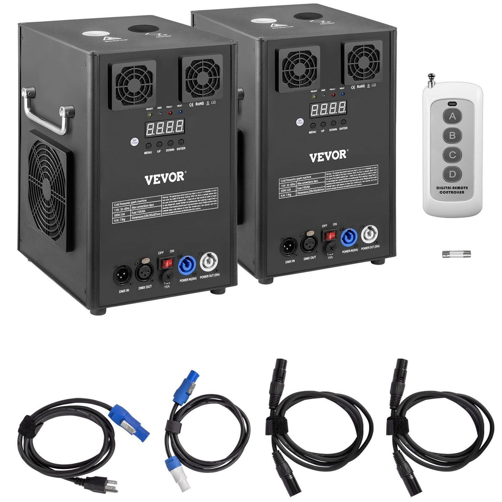 400W 2pcs Large Stage Equipment Special Effect Machine, Smart DMX Control Stage Equipment Showing Machine, Stage Lighting Effect Machine with Wireless Remote Control for Musical Show, Wedding