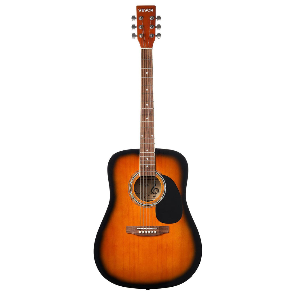 41 in Dreadnought Acoustic Guitar Beginner Bundle Gig Bag for Adult Sunburst