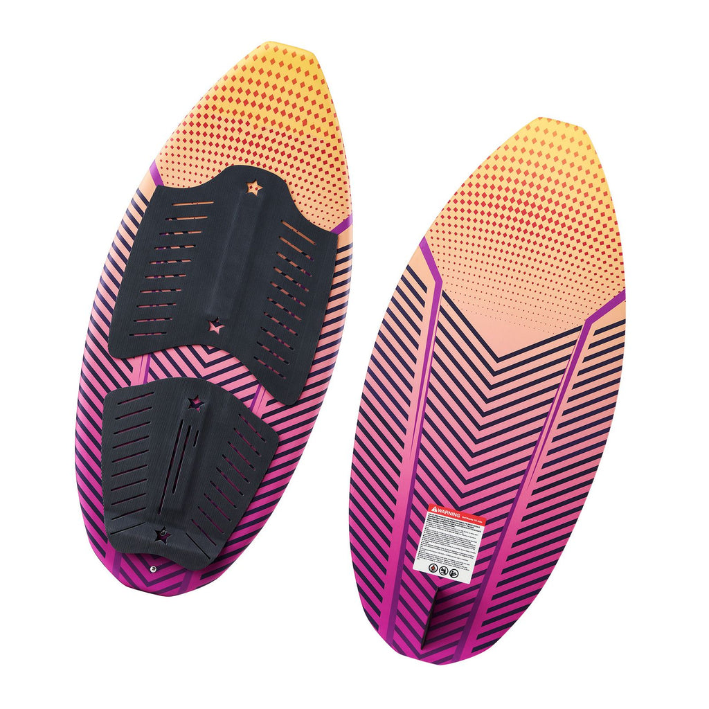 45-Inch Wakesurf Board, Wake Surfing Board with EPS Foam Core & EVA Non-Slip Pad, UV-Resistant Wakesurfing Boards for Youth Up to 110 lbs