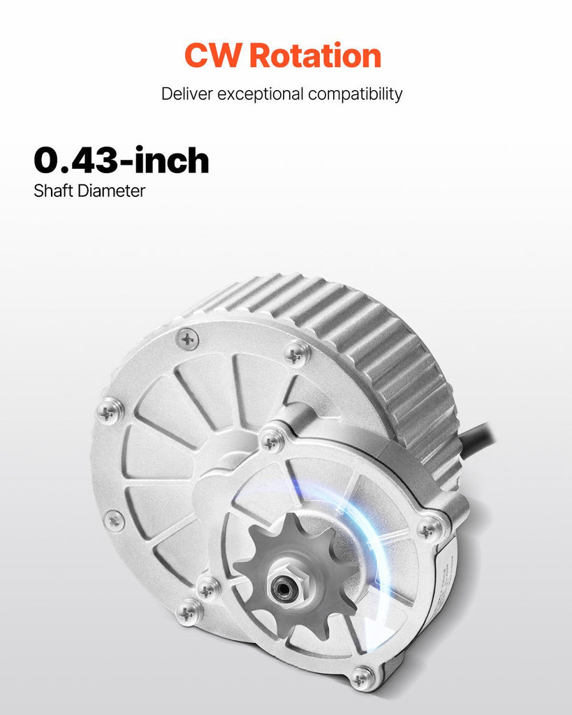 450W Electric Brushed DC Motor Kit - 36V 3000rpm Motor with Upgraded Speed Controller and Twistgrip Throttle Kit for Go Karts E-Bike Motorcycle Scooter