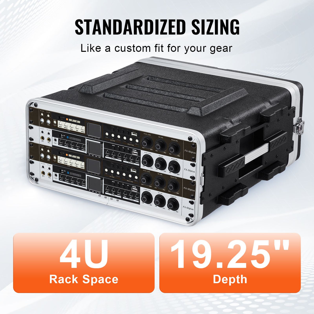 Vip Rack 4U Rack Case, Standard 19 in Depth, Server Rack Cabinet with ABS Co ...