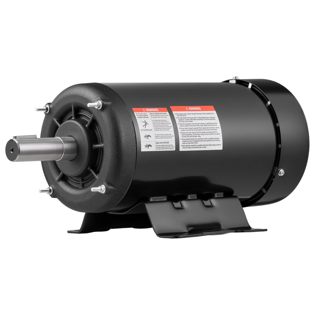 5 HP Electric Motor, 1725RPM Air Compressor Motor, CW/CCW Rotation, 1.125 inch Shaft Diameter, 2.75inch Shaft Length, 20.7N.m Torque, Three-Phase, TEFC Cooling, 230V/460V, 184T Frame