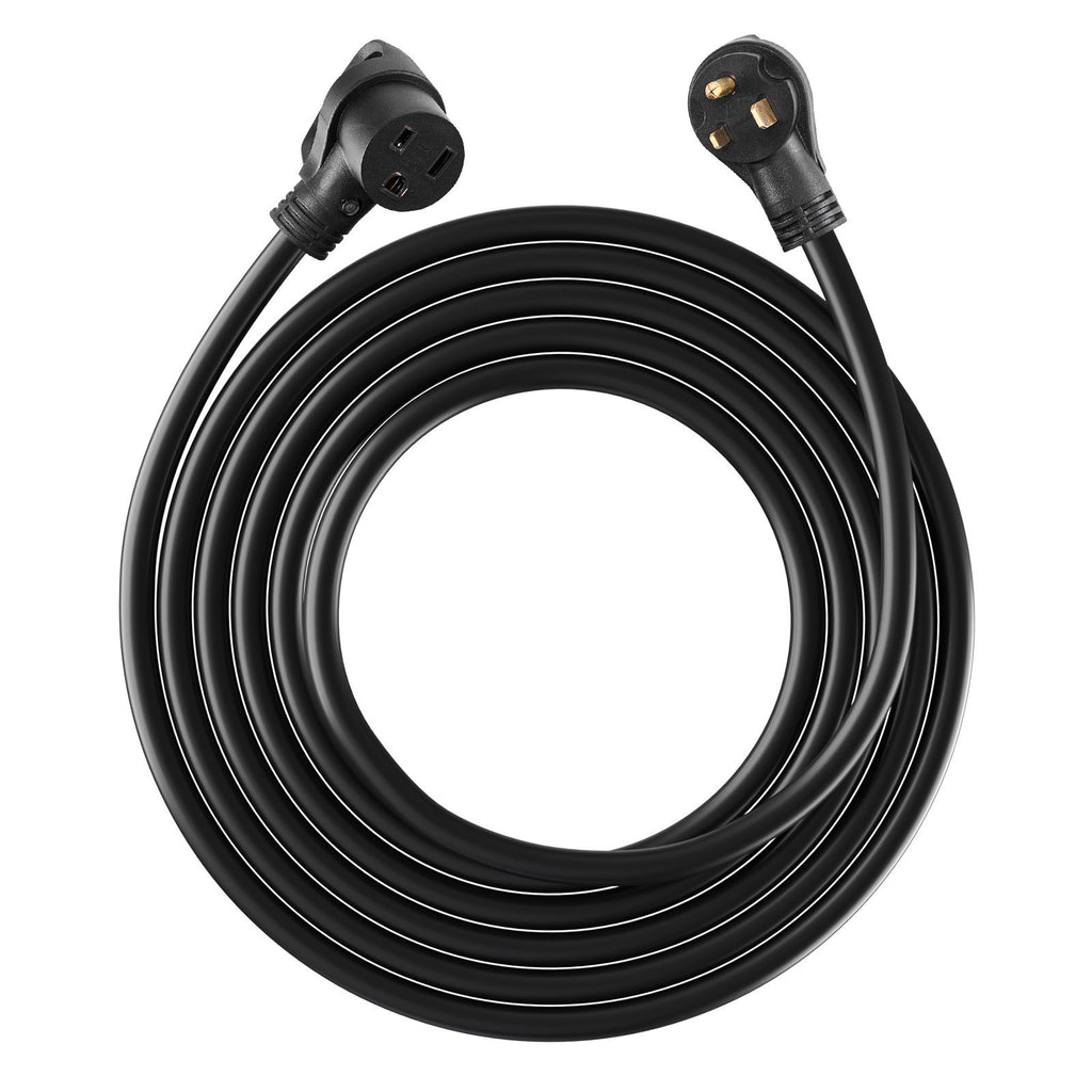 50-Amp Generator Extension Cord, 50 Foot, 250 Volts 12500 Watts Heavy Duty Power Cable, NEMA 6-50R NEMA 6-50P SWT 6AWG Flexible Welder Extension Cord, with Storage Bag, for Generator, ETL Listed