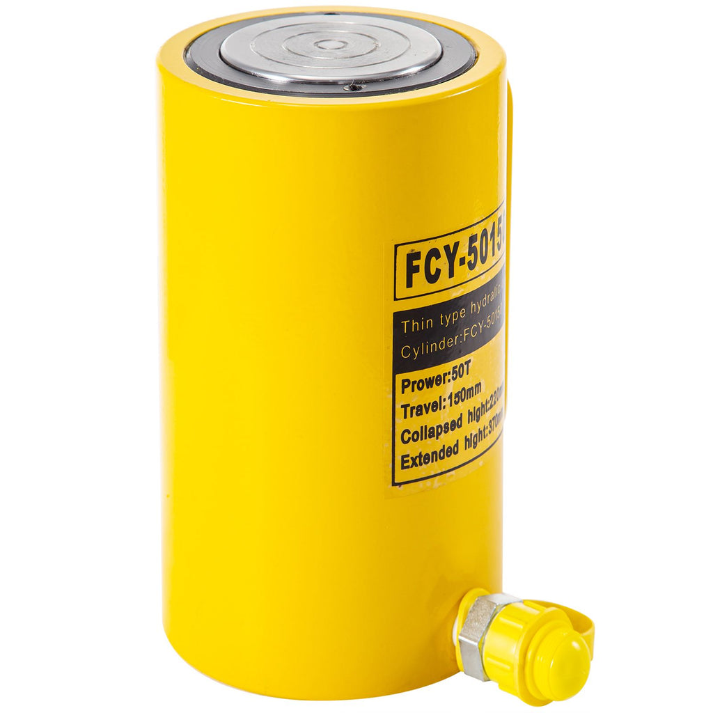 50T 6" Stroke Single Acting Hydraulic Cylinder Jack Ram