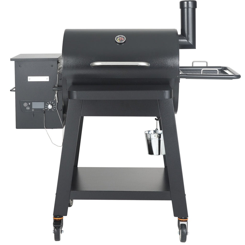 53 inch Portable Charcoal Grill, Propane Gas Grills with Cover and Cart, Heavy Duty Iron BBQ Grill, Mini Tabletop Smoker for Outdoor Cooking, Barbecue Camping, Picnic, Patio, and Backyard, Black