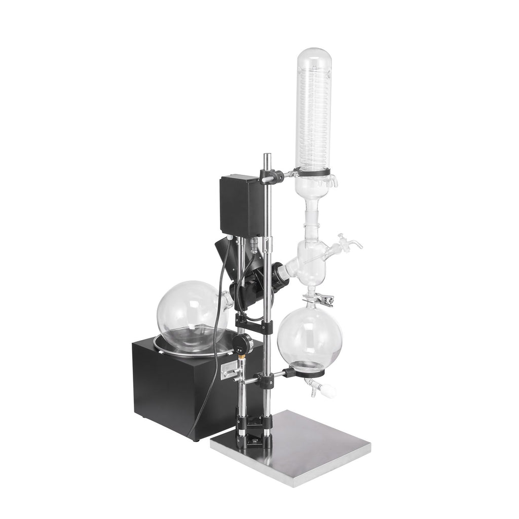 5L Rotary Evaporator RotoVap 99 Celsius Borosilicate Glass 110V Rotation 0-90rpm USA