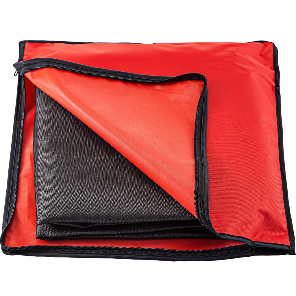 6 x 10 Ft Welding Blanket Black Fiberglass Blanket Portable Fiberglass Fire Retardant Blanket Welding Mat Welding Fireproof Thermal Resistant Insulation With Carry Bag
