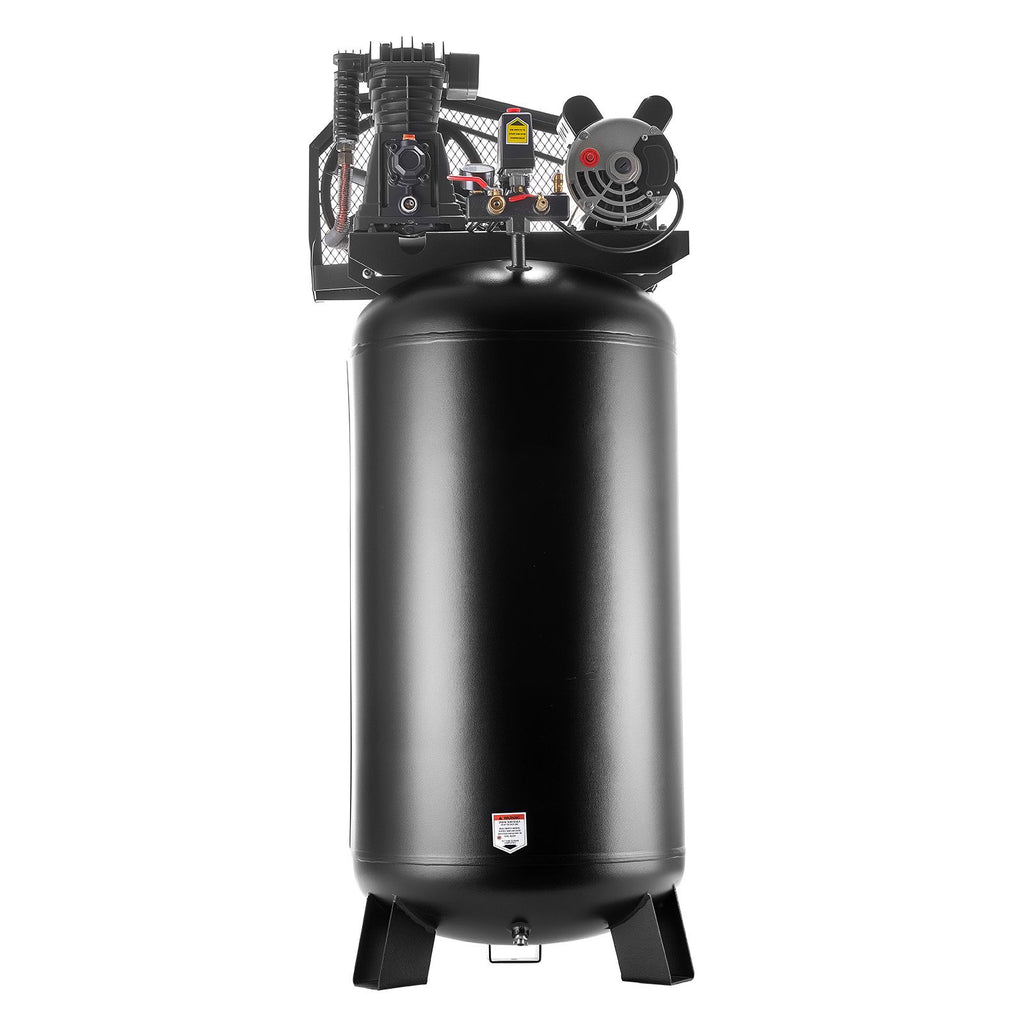 60 Gallons Heavy-Duty Air Compressor, 3.7HP 8 SCFM at 90PSI Air Compressors Max 155PSI Pressure, Oil-Lubricated Compressor Tank for Industrial Manufacturing, Large Workshops (230V 60Hz, No-Plug)