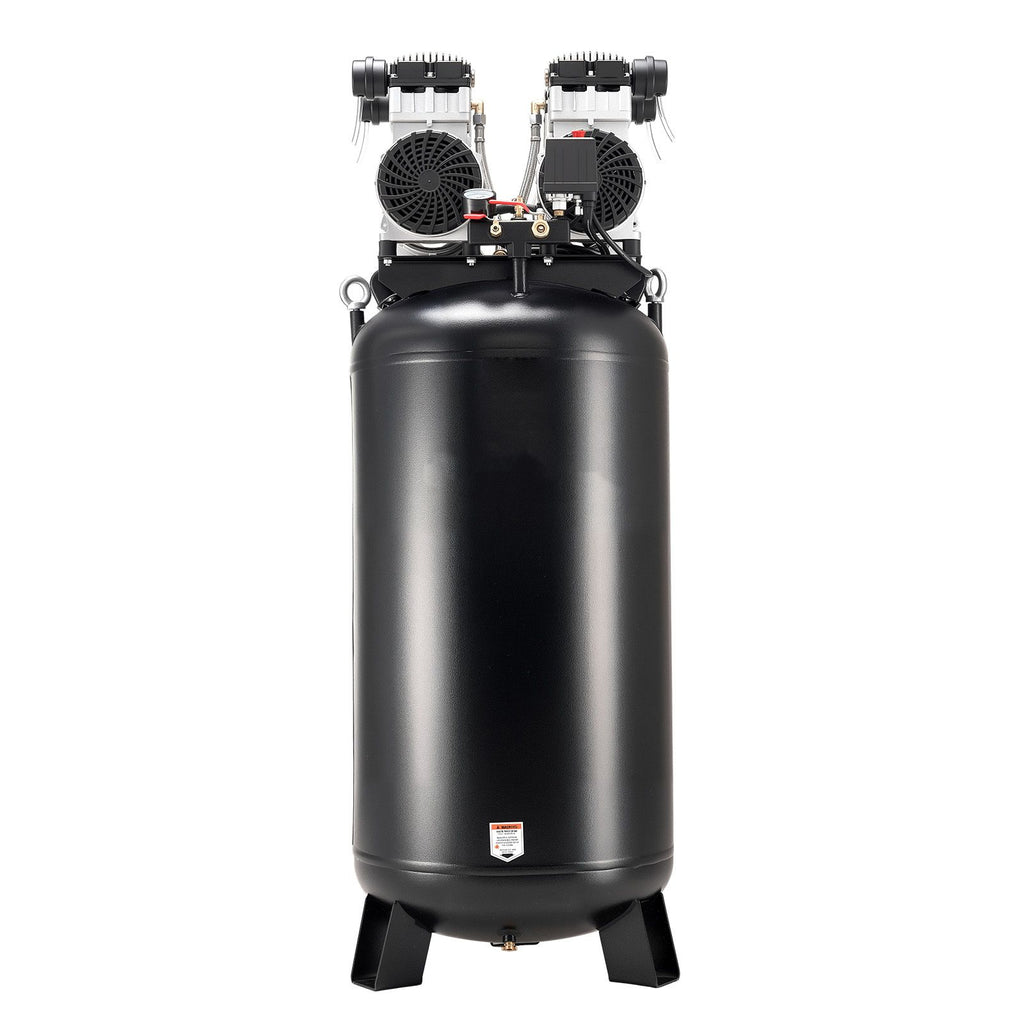 60 Gallons Heavy-Duty Air Compressor, 4HP 10SCFM at 90PSI Air Compressors with Max 125PSI Pressure, Oil-Free Compressor Tank for Industrial Manufacturing, Large Workshops (230V 60Hz, No-Plug)
