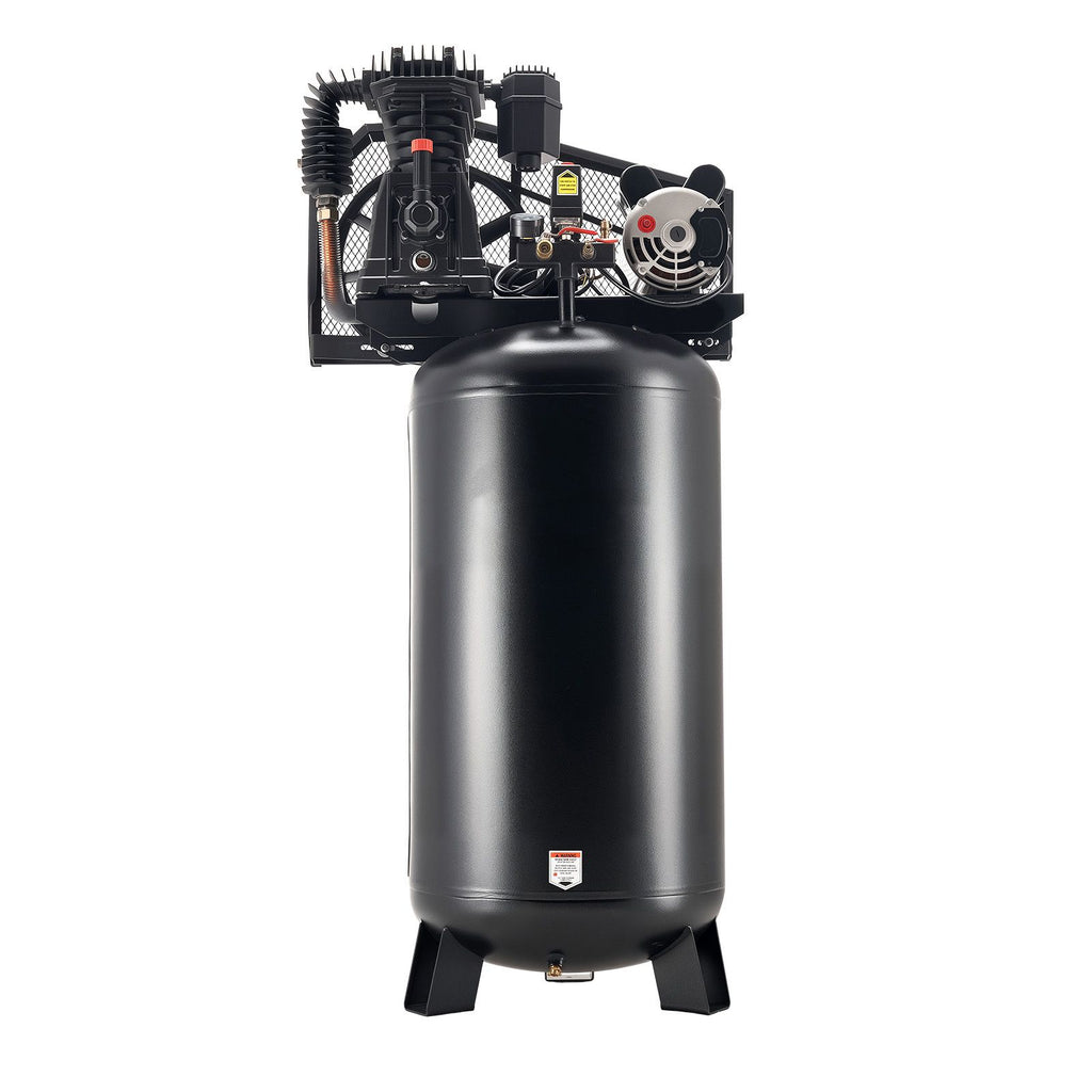 60 Gallons Heavy-Duty Air Compressor, 5HP 12 SCFM at 90PSI Air Compressors Max 145PSI Pressure, Oil-Lubricated Compressor Tank for Industrial Manufacturing, Large Workshops (230V 60Hz, No-Plug)