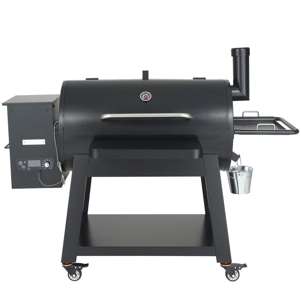 62 inch Portable Charcoal Grill, Propane Gas Grills with Cover and Cart, Heavy Duty Iron BBQ Grill, Mini Tabletop Smoker for Outdoor Cooking, Barbecue Camping, Picnic, Patio, and Backyard, Black