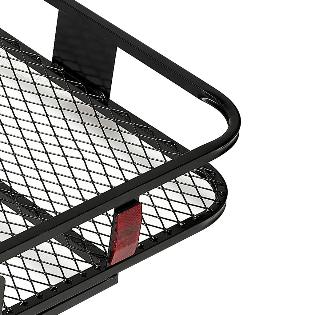 70" x 30" x 6", Hitch Cargo Carrier, 500 lbs Capacity Hitch Cargo Carrier with Ratchet Straps & Cargo Bag, Folding Hitch Mount Cargo Carrier with Hitch Lock for 2" Receiver, Fit for SUVs image 2