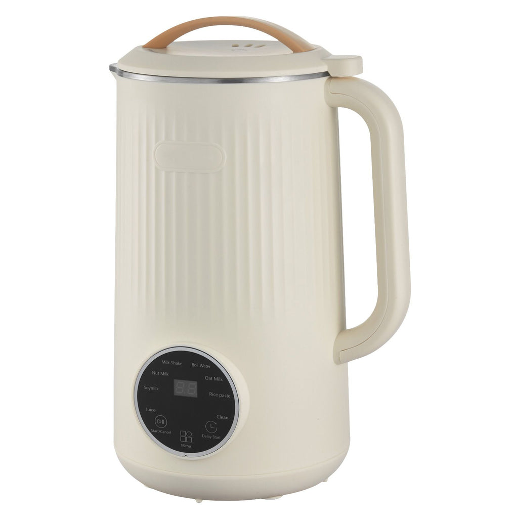 8-in-1 Nut Milk Maker, 34 oz Soy Milk Maker with 180W Blending, for Homemade Oat, Nut, Soy, Juice, Milkshake, Rice Cereal, Plant-Based Beverages with Self-Cleaning, Boil Water, 12-Hour Delay