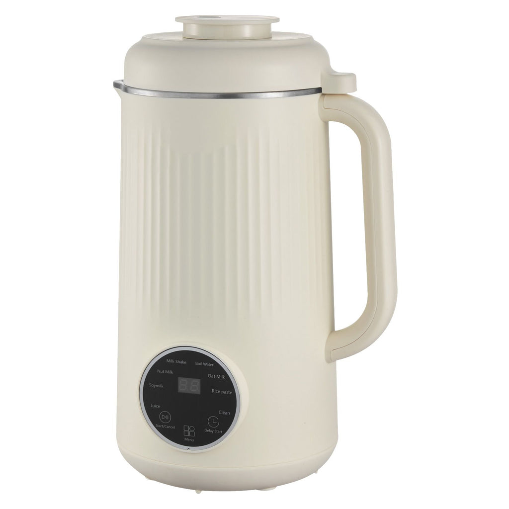 8-in-1 Nut Milk Maker, 41 oz Soy Milk Maker Machine with 10 Blades, for Homemade Oat, Nut, Soy, Juice, Milkshake, Rice Cereal, Plant-Based Beverages with Self-Cleaning, Boil Water, 12-Hour Delay