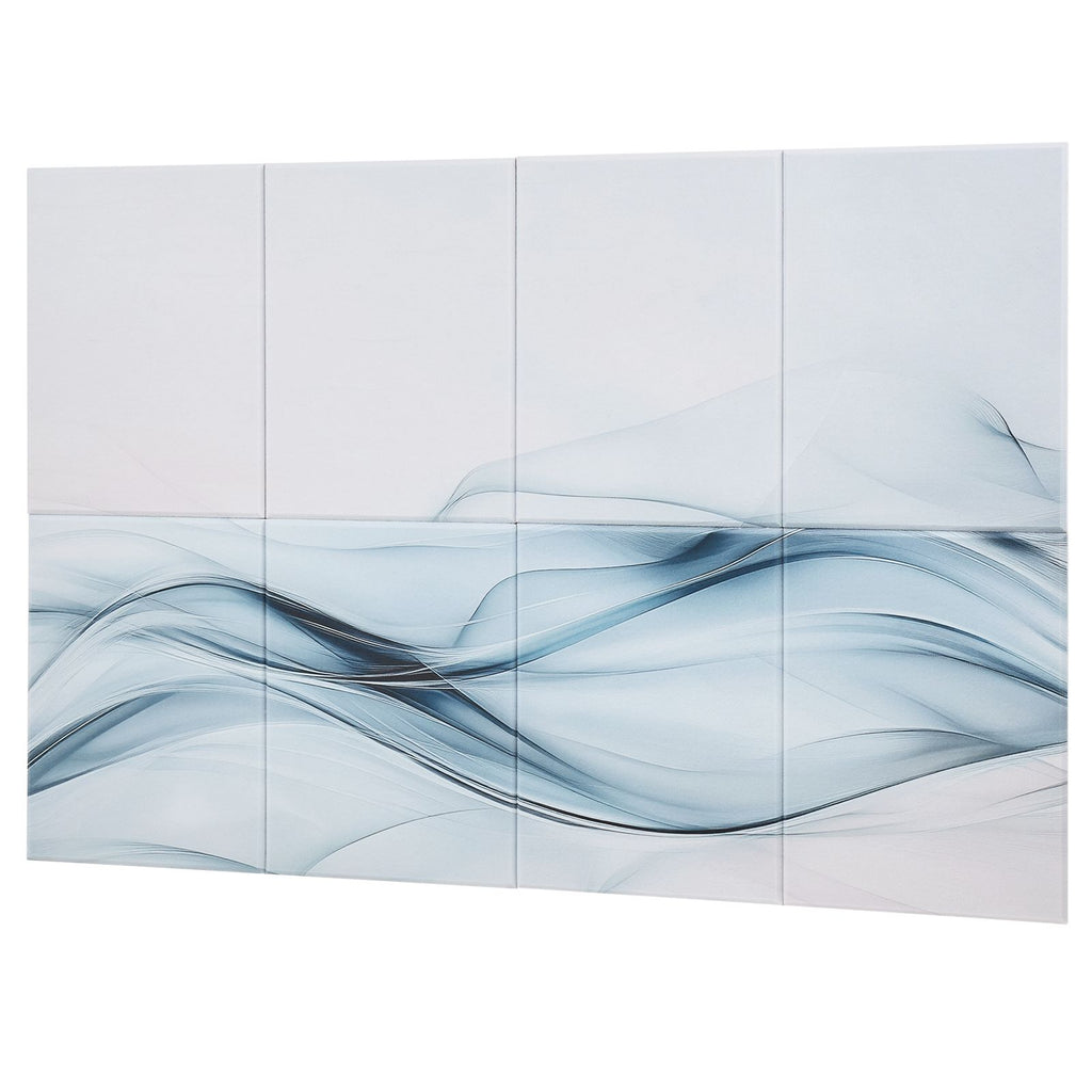 8 Pack Art Acoustic Panels, 47.24 x 23.62 x 0.4 inch Soundproof Wall Tiles, Self Adhesive Decorative Sound Dampening Absorbing Boards for Home, Office, Studio, Gaming Room,Theater,Simplicity