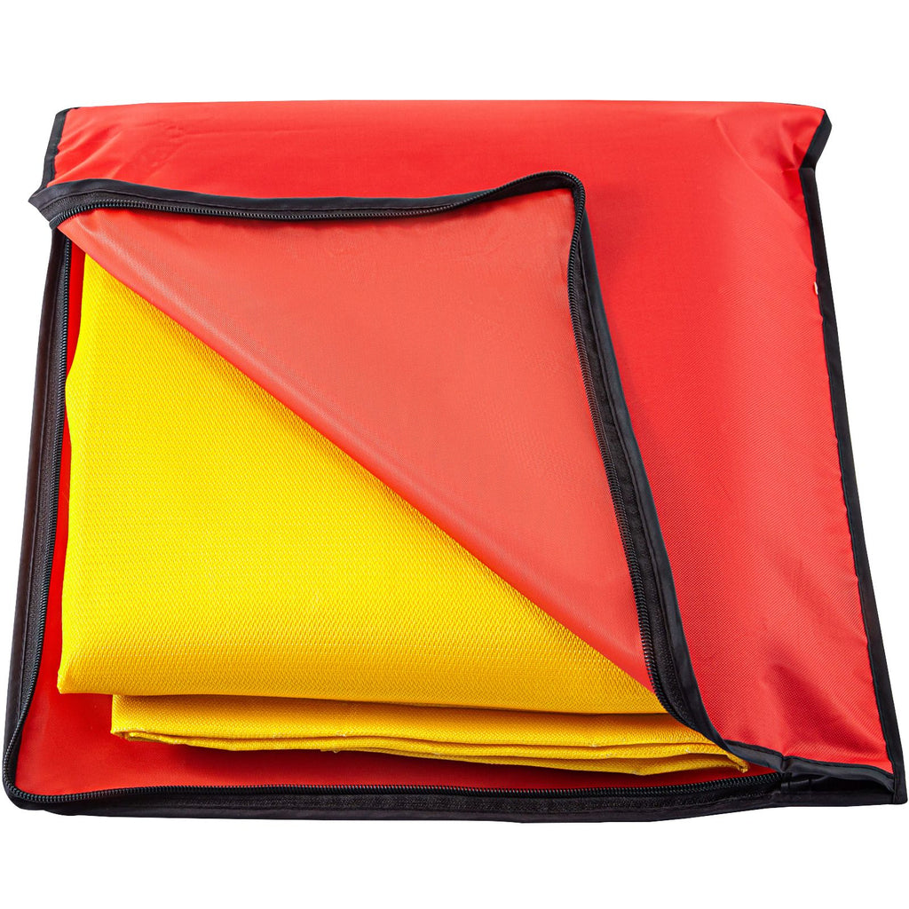 8 x 10 Ft Welding Blanket Gold Fiberglass Blanket Portable Fiberglass Fire Retardant Blanket Welding Mat Welding Fireproof Thermal Resistant Insulation With Carry Bag