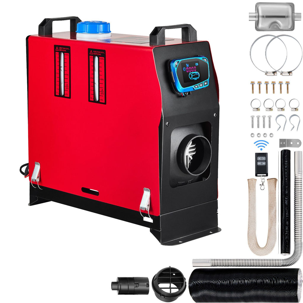 8KW Diesel Air Heater Muffler Diesel Heater 12V 8000W Diesel Parking Heater Remote Control Remote Control with LCD Switch for Car Bus Trucks Motorhome and Boats
