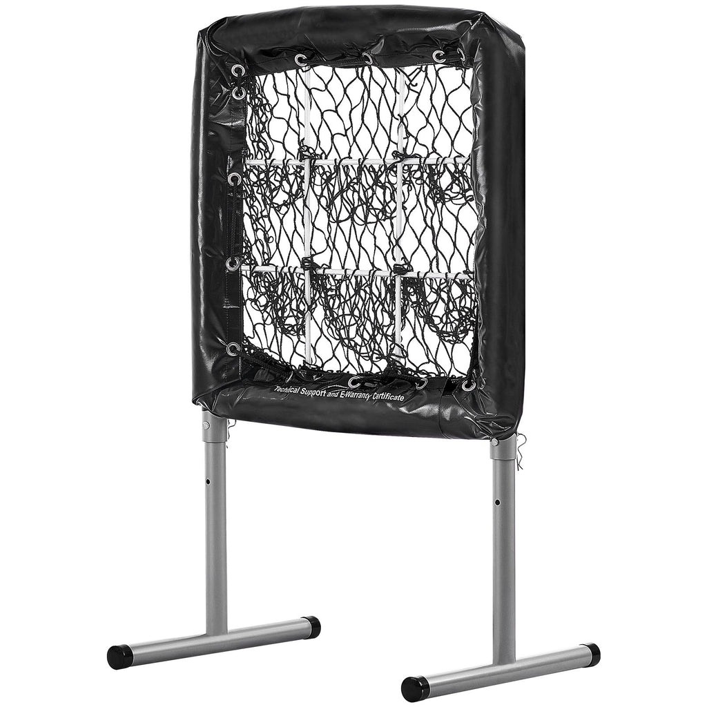 9 Hole Baseball Net, 28"x27" Softball Baseball Training Equipment for Hitting Pitching Practice, Heavy Duty Height Adjustable Trainer Aid with Strike Zone & 4 Ground Stakes, for Youth Adults
