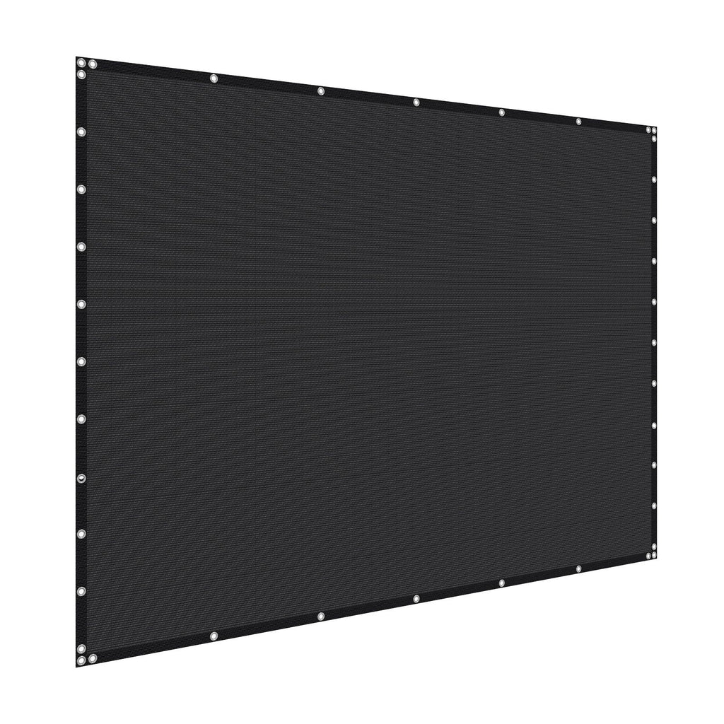 90% Sun Shade Cloth, 10 x 12 ft Pergola Shade Cover with Stainless Steel Grommets, Sun Shades Canopy Privacy Screen with 140 GSM HDPE Material, for Outdoor, Patio, Garden, and Backyard (Black)