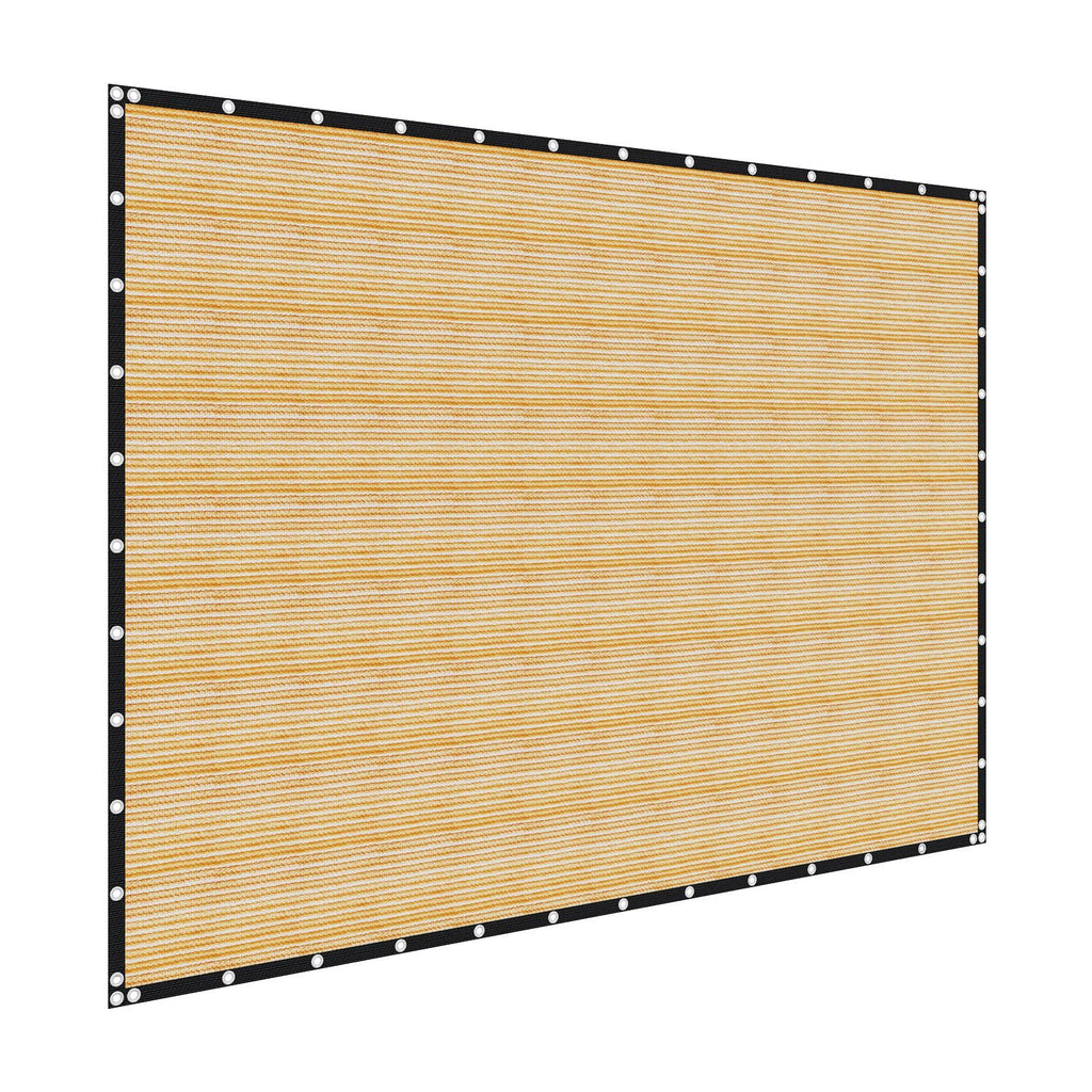 90% Sun Shade Cloth, 12 x 20 ft Pergola Shade Cover with Stainless Steel Grommets, Sun Shades Canopy Privacy Screen with 160 GSM HDPE Material, for Outdoor, Patio, Garden, and Backyard (Beige)