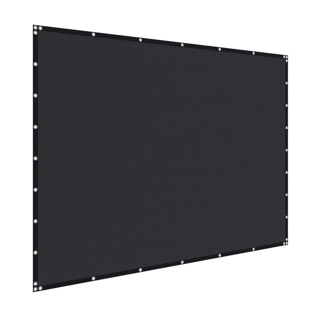 90% Sun Shade Cloth, 8 x 12 ft Pergola Shade Cover with Stainless Steel Grommets, Sun Shades Canopy Privacy Screen with 140 GSM HDPE Material, for Outdoor, Patio, Garden, and Backyard (Black)