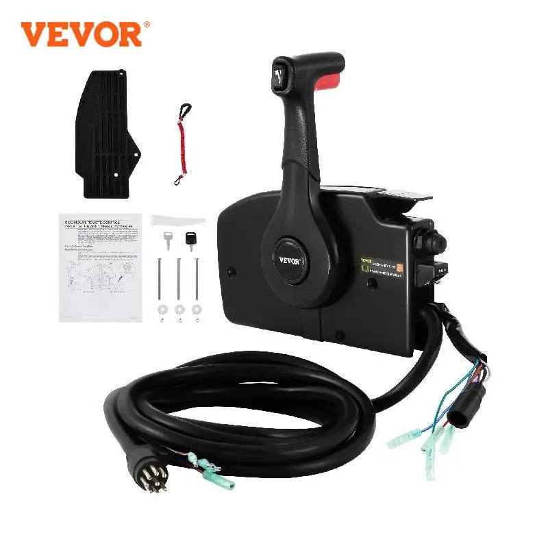 881170A15 Outboard Remote Control Box Throttle Shifter Boat Accessories with 8 Pin 15ft Harness for Mercury Mariner Motor