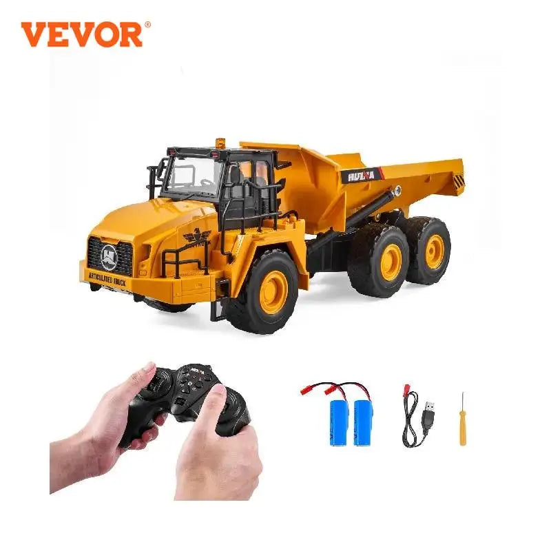RC Dump Truck Remote Control Car Children Toys 11-Channel Electric Excavator Bulldozer for Kids Toddlers Birthday Gift
