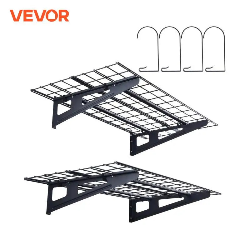 2 Layers Hand Power Tool Organizer Rack Garage Storage Shelving Wall Mounted Workshop Mobile Tool Shelf Heavy Duty Holder