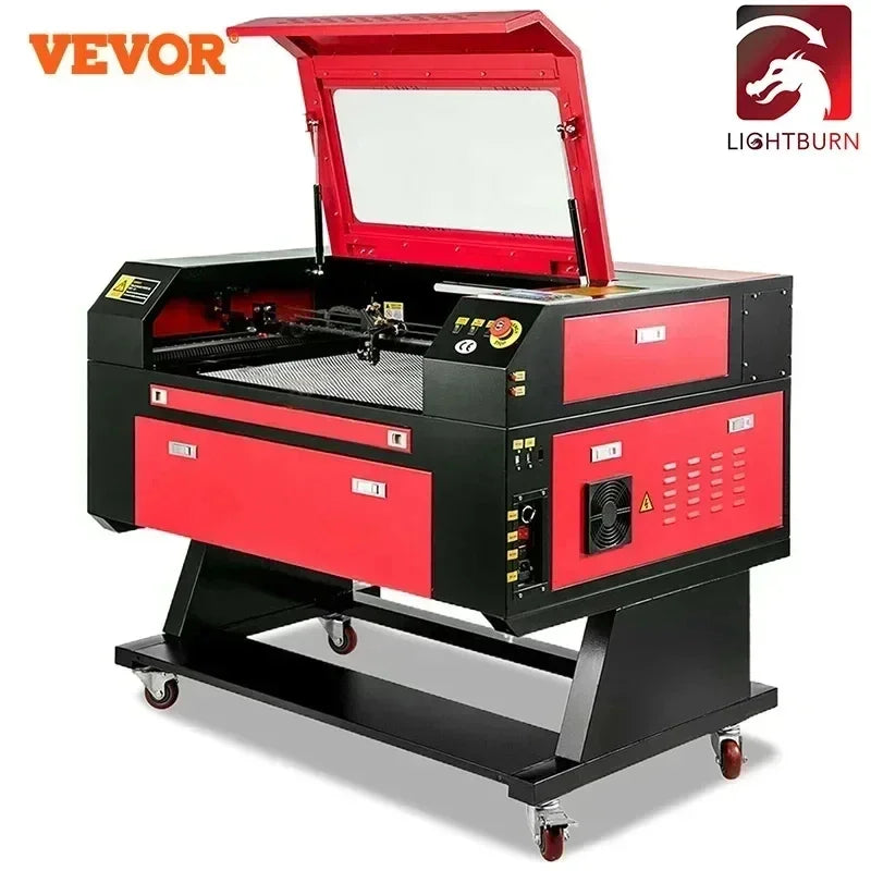 80W Laser Engraver CO2 Laser Engraving Machine 700x500mm Ruida Digital Controller Laser Engraver and Cutter Woodworking