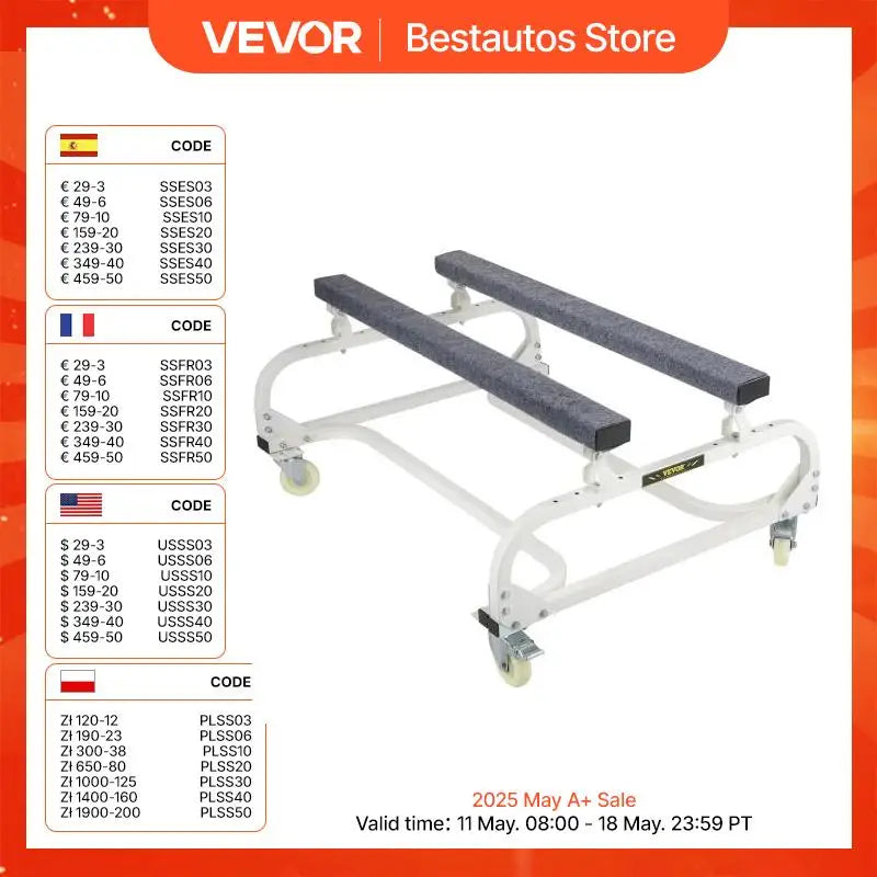 1000/1300LBS Watercraft PWC Dolly Jet Ski Stand Yacht Cart Boat Storage Trailer for Ski Fishing Boat Sailboat