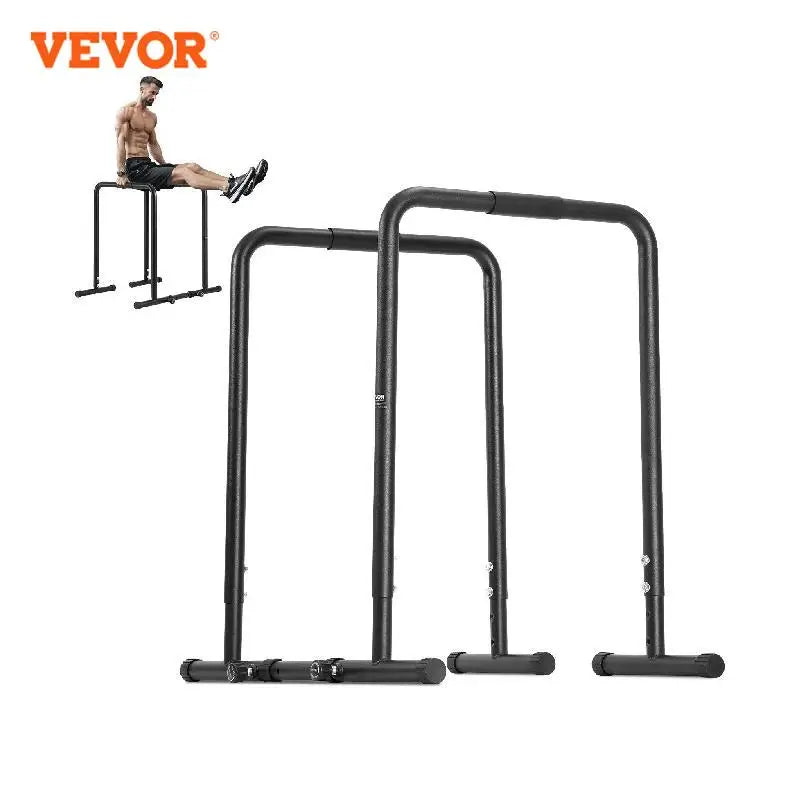 Dip Bar 440/500lbs Capacity Heave Duty Dip Stand Station with Adjustable Height Fitness Workout Dip Bar Station Stabilizer