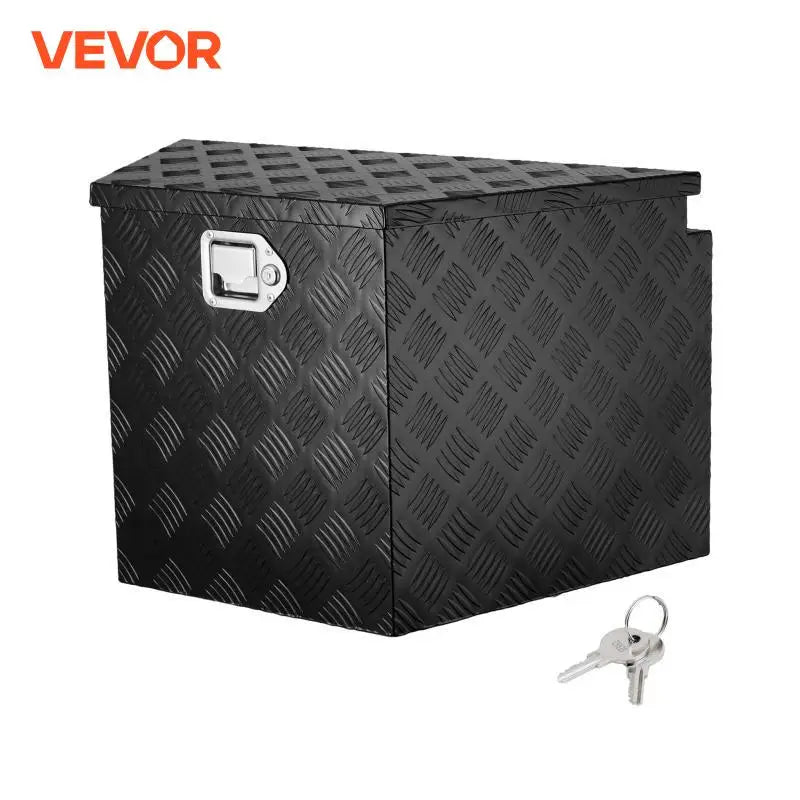 Trailer Tongue Box Aluminum Alloy Tongue Box Tool Chest Heavy Duty Trailer Box Utility Trailer Tongue Box for Pickup Truck
