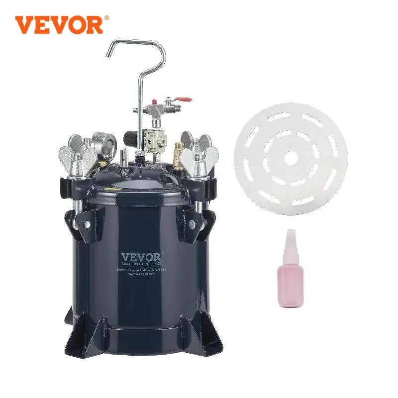10L Spray Paint Pressure Pot Tank Air Paint Pressure Pot Metal Rack Leak Repair Sealant for Industry Home Construction