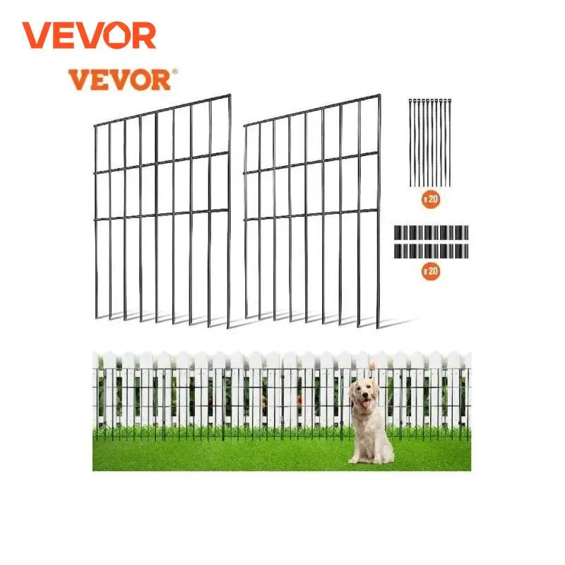 Garden Fence No Dig Fence Animal Barrier Fence Underground Decorative Garden Fencing with 1.5 in Spike Spacing for Yard