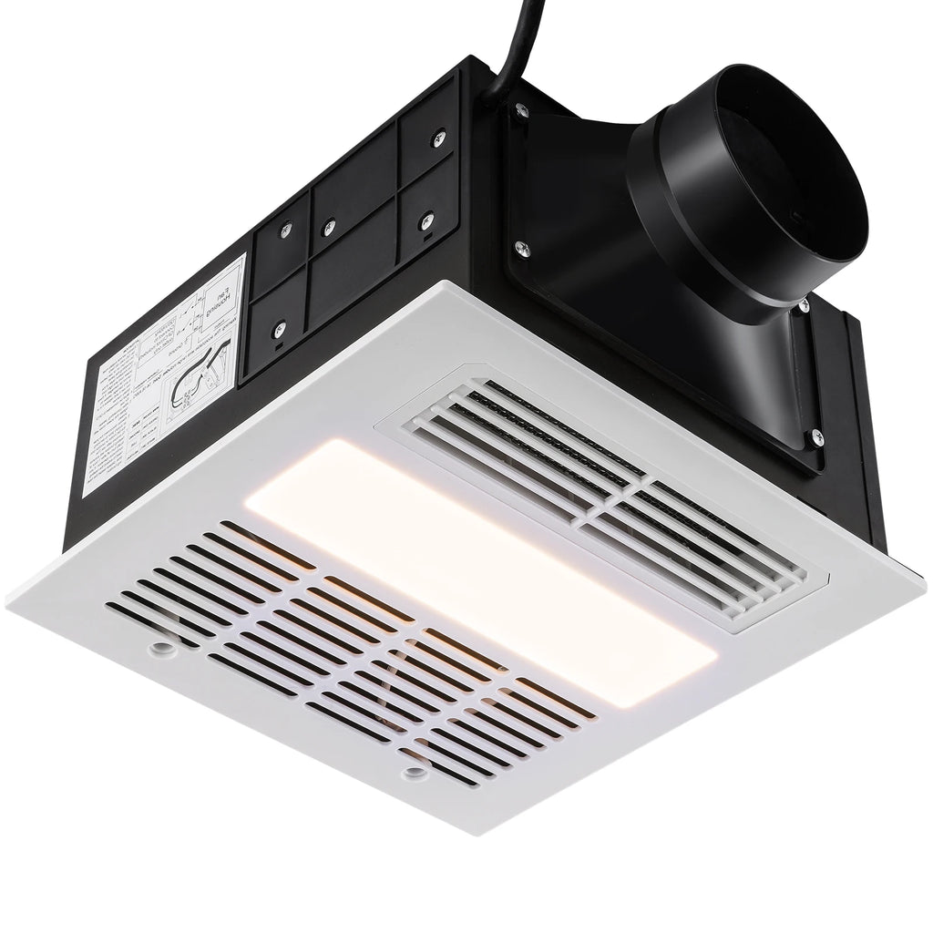 Bathroom Exhaust Fan 80/110CFM High-Efficiency Ventilation 1.5sones Low Noise Operation Energy-Saving Bathroom Ceiling Fan