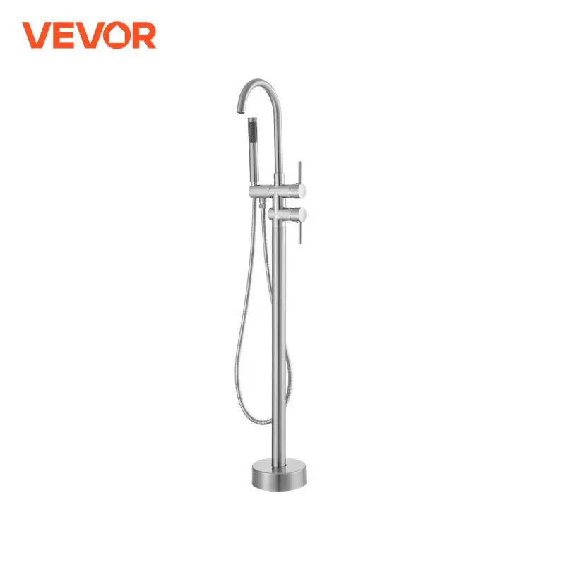 Freestanding Bathtub Faucet Floor Mount Shower Mixer Taps For Bathing Showering Pet Cleaning Drains Toilet Flushing