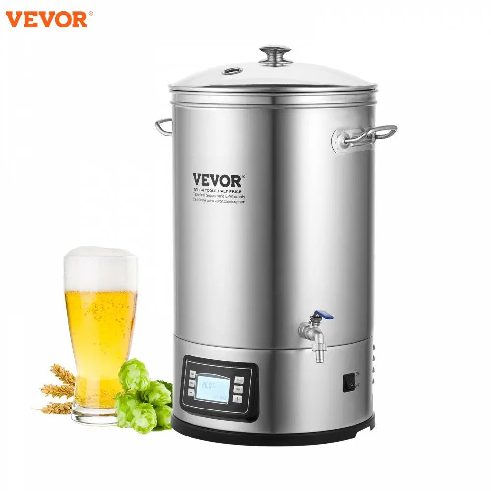 Electric Brewing System, 8 GALLON Brewing Stock Pot All-in-One Home Beer Brewer 304 Stainless Steel Brewing Supplies