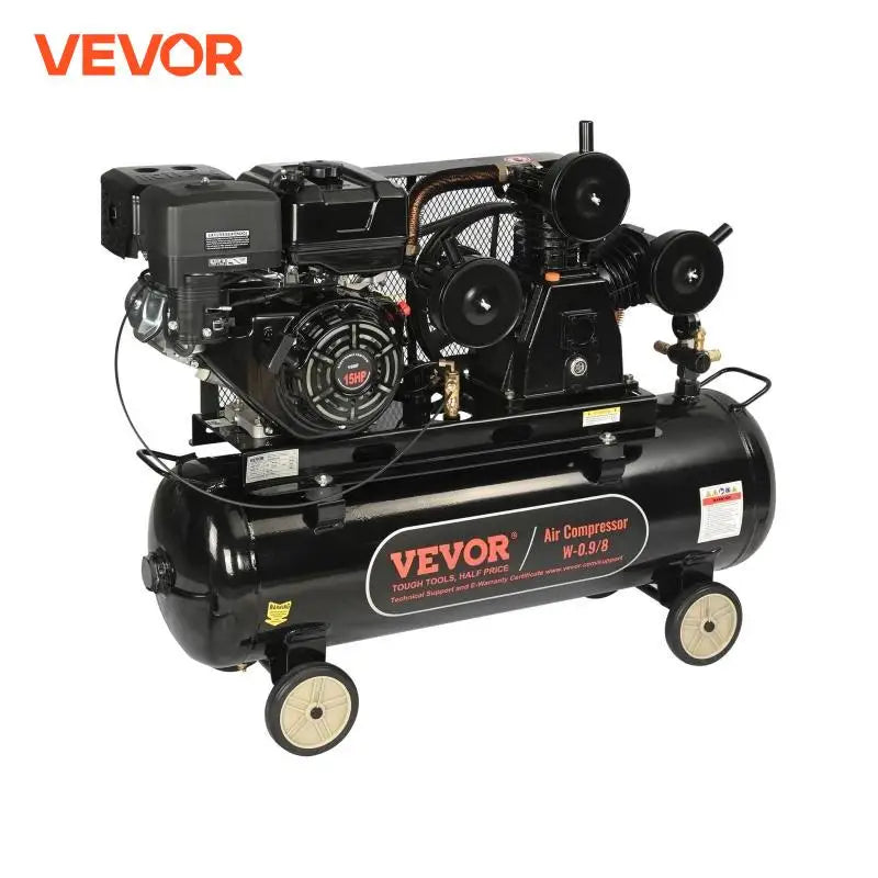 7HP/15HP Gas Power Air Compressor 10/20/30 Gallon Air Compressor Tank 115PSI Max Pressure for Construction Sites Workshop