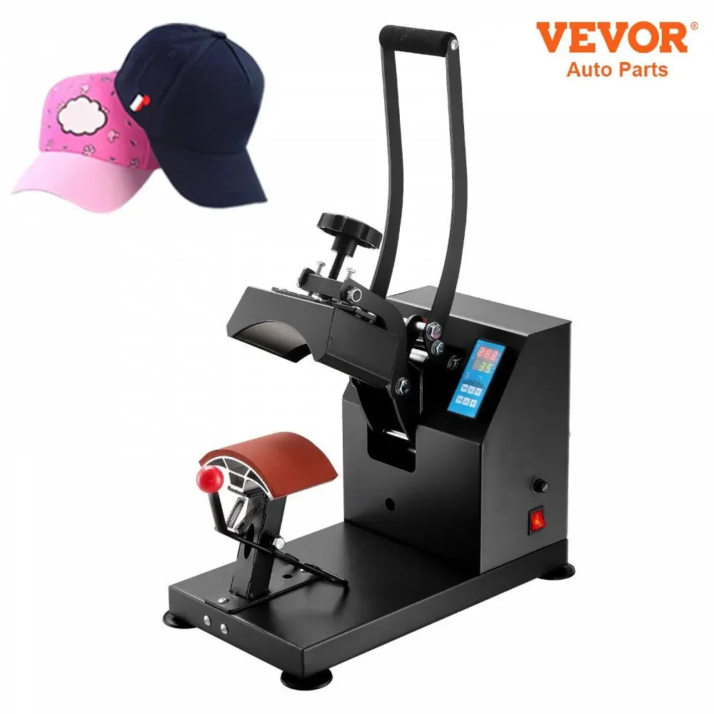 Hat Cap Heat Press 5.5 x 3.5 inch Heat Transfer Stamping Sublimation Machine Digital Display Clamshell for DIY Advertising